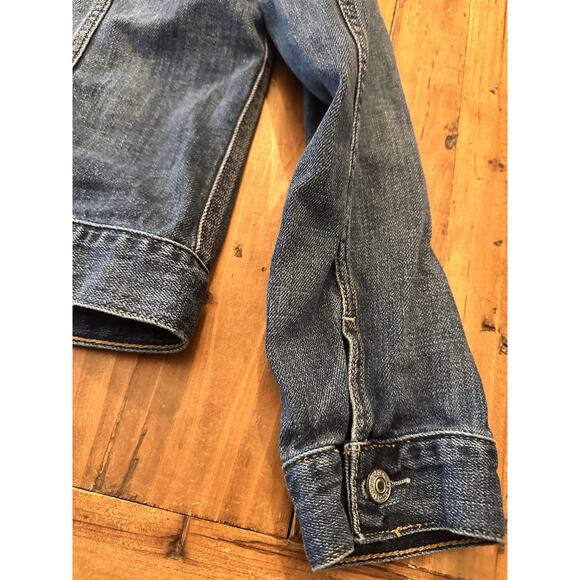 Abercrombie & Fitch Denim Jean Blue Jacket Size XL Y2K 90s Button Closure - Picture 14 of 16